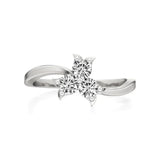 Flora | Lab-Grown Diamond Three-Stone Ring - Nivara