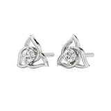 Flora | Round Solitaire Lab-Grown Diamond Studs - Nivara