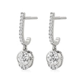 Amaya | Round Lab-Grown Diamond Dangle Earrings