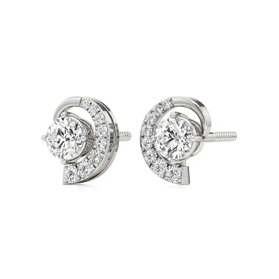 Mode | Pear-Cut Diamond Stud Earrings - Nivara