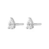 Sia | Studs with Three Prong Pear Lab-Grown Diamonds - Nivara