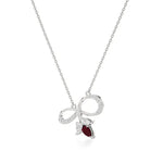 Foreva | Classic Ruby & Diamond Infinity Pendant - Nivara