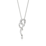 Sneh | Elegant Round Lab Grown Diamonds Heart Pendant - Nivara