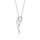 Sneh | Elegant Round Lab Grown Diamonds Heart Pendant - Nivara