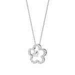 Flora | Floral Design Halo with Heart Motif Pendant - Nivara
