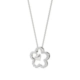 Flora | Floral Design Halo with Heart Motif Pendant - Nivara