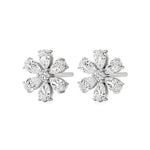 Flora | Pear & Round Lab-Grown Diamond Floral Studs - Nivara