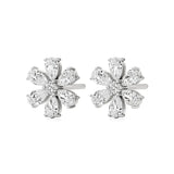 Flora | Pear & Round Lab-Grown Diamond Floral Studs - Nivara