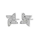 Flora | Round Lab-Grown Diamonds on Floral Design Studs - Nivara