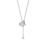 Sneh | Pear & Round Lab Grown Diamonds Tear Drop Pendant - Nivara