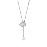 Sneh | Pear & Round Lab Grown Diamonds Tear Drop Pendant - Nivara