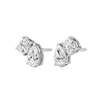 Toi et Moi | Cushion & Pear Lab-Grown Diamond Stud Earrings - Nivara