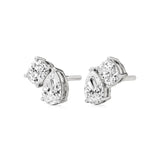 Toi et Moi | Cushion & Pear Lab-Grown Diamond Stud Earrings - Nivara