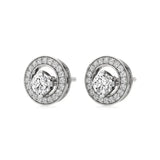 Mira | Round Lab-Grown Diamonds Halo Studs - Nivara