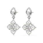 Flora | Pear & Round Lab-Grown Diamond Earrings - Nivara