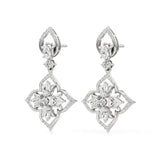 Flora | Pear & Round Lab-Grown Diamond Earrings - Nivara