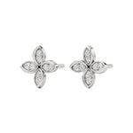Flora | Round Lab-Grown Diamonds Floral Studs - Nivara