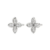 Flora | Round Lab-Grown Diamonds Floral Studs - Nivara
