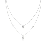 Mira | Emerald & Pear Lab Grown Diamond with Halo  Necklace - Nivara