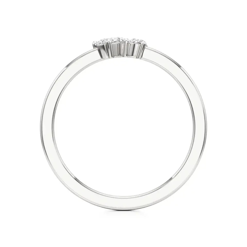 Mode | Round & Pear Lab-Grown Diamond Solitaire Ring - Nivara