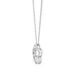 Flora | Floral Design Halo with Heart Motif Pendant - Nivara