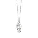 Flora | Floral Design Halo with Heart Motif Pendant - Nivara