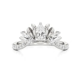 Flora | Round & Pear Lab-Grown Diamond Ring with Pav�� Accents - Nivara