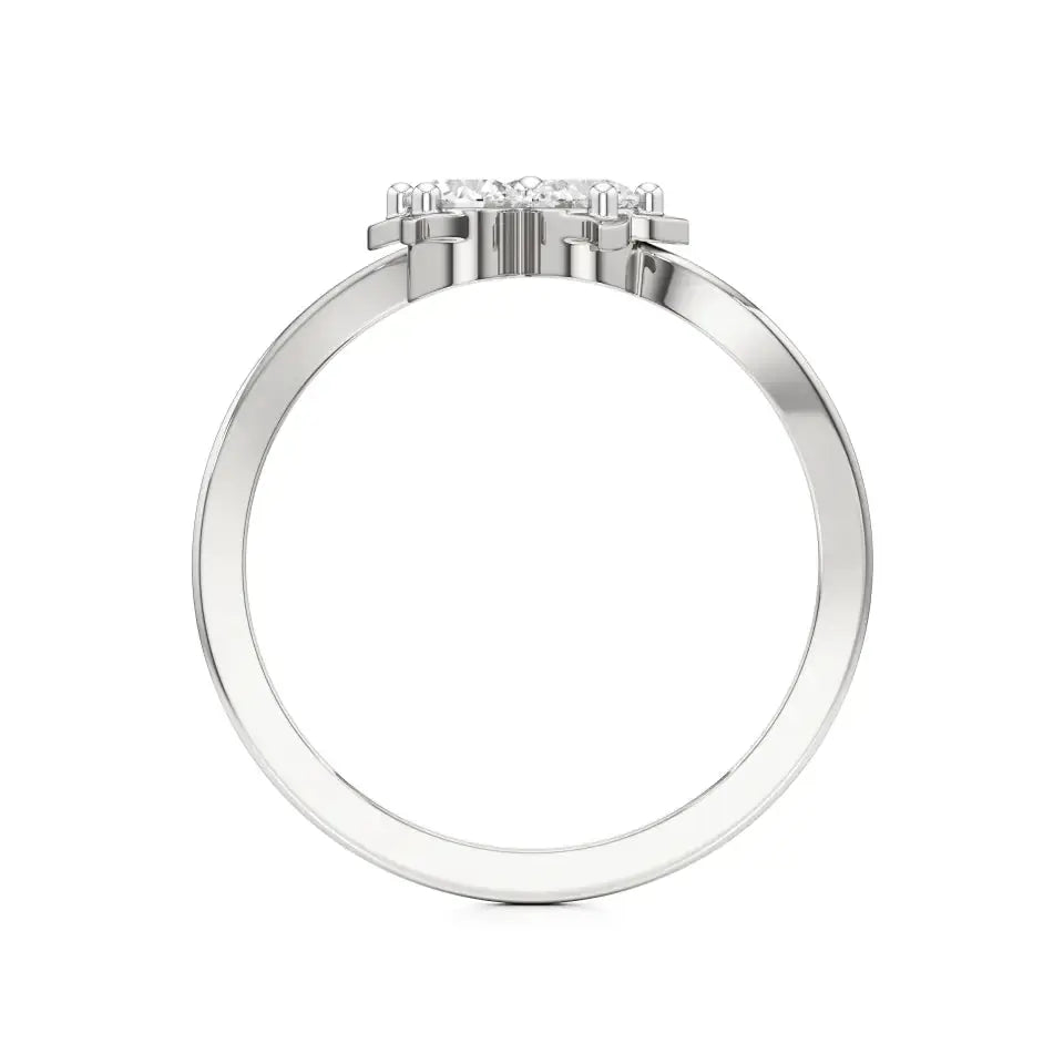 Flora | Lab-Grown Diamond Three-Stone Ring - Nivara