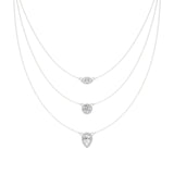 Elara | Pear, Round & Marquise Lab Grown Diamonds Triple Layered Necklace