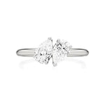 Toi et Moi | Pear Lab-Grown Diamond Ring - Nivara