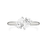 Toi et Moi | Pear Lab-Grown Diamond Ring - Nivara