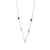 Sneh | Pear-Cut Ruby & Lab Grown Diamonds Heart Motif Necklace