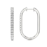 Mode | Round Lab-Grown Diamond Sleek Hoop Earrings - Nivara