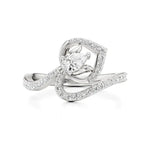 Mode | Round & Pear Lab-Grown Diamond Ring - Nivara