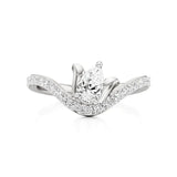 Flora | Round & Pear Lab-Grown Diamond Ring - Nivara