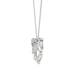 Sneh | Round Lab Grown Diamonds Heart & Petals Pendant - Nivara