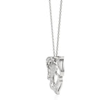 Sneh | Round Lab Grown Diamonds Heart & Petals Pendant - Nivara