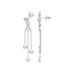 Mode | Pear & Round Lab-Grown Diamond Danglers - Nivara