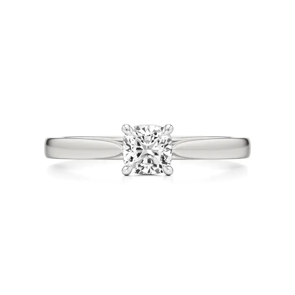Amora | Cushion Lab-Grown Diamond Solitaire Ring - Nivara