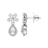 Vanya | Pear & Round Lab-Grown Diamonds Teardrop Studs - Nivara