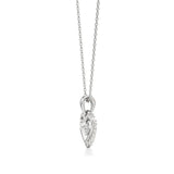 Sneh | Round Lab Grown Diamonds Heart Pendant - Nivara