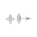 Nora | Emerald Solitaire Lab-Grown Diamond Studs - Nivara