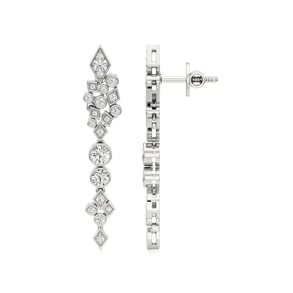 Celestia | Round Lab-Grown Diamonds Danglers - Nivara