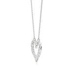 Sneh | Round Lab Grown Diamonds Twisted Heart Pendant - Nivara