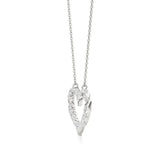 Sneh | Round Lab Grown Diamonds Twisted Heart Pendant - Nivara