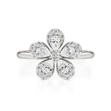 Flora | Round & Pear Lab-Grown Diamond Ring - Nivara