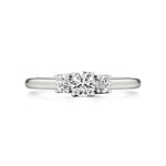 Aria | Round Lab-Grown Diamond Three-Stone Ring - Nivara