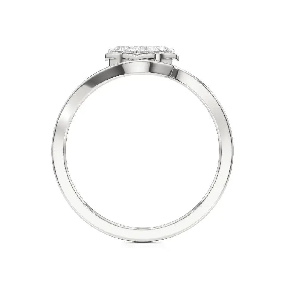 Flora | Lab-Grown Diamond Three-Stone Ring - Nivara