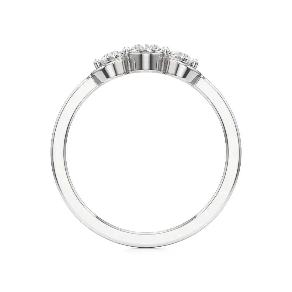 Foreva | Lab-Grown Diamond Three-Stone Ring - Nivara