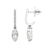 Amaya | Marquise & Round Lab-Grown Diamond Dangle Earrings